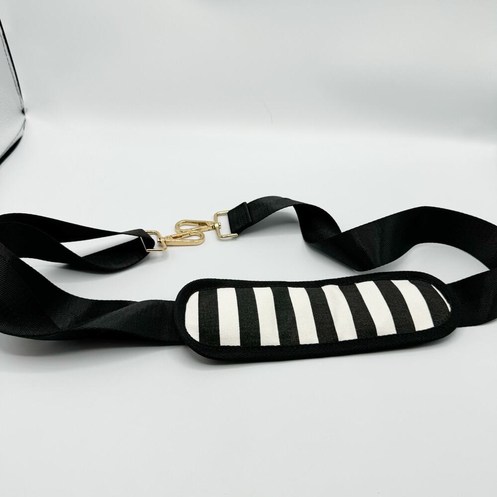 Matein 17 Laptop Bag Pink Black White Striped Padded RFID Bow Charm Lightweight - Picture 9 of 9